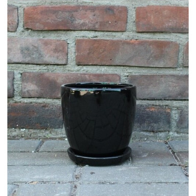 Doniczka klasyczna czarna