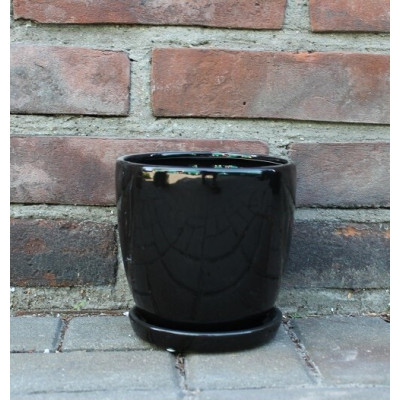 Doniczka klasyczna czarna