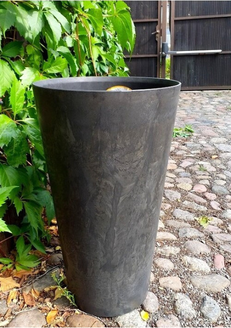 Donica Artstone Claire wazon czarny