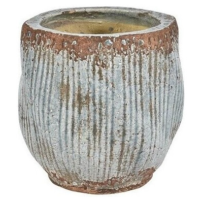 Doniczka Fiore błękitna nieregularna