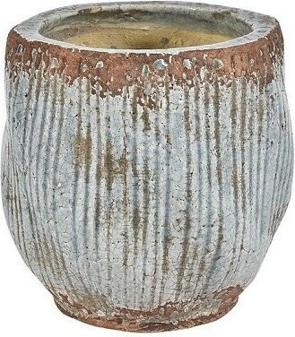 Doniczka Fiore błękitna nieregularna