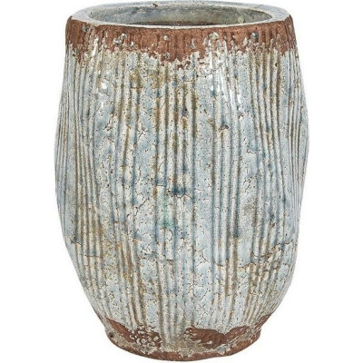 Doniczka Fiore błękitna nieregularna wazon