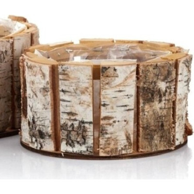 Doniczka FOREST z kory brzozy niska