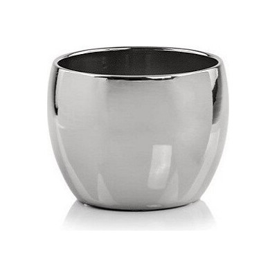 Doniczka Mirror srebrna lustrzana kula