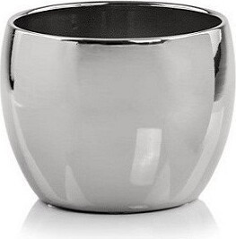 Doniczka Mirror srebrna lustrzana kula