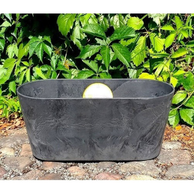 Skrzynka balkonowa Artstone Claire czarna