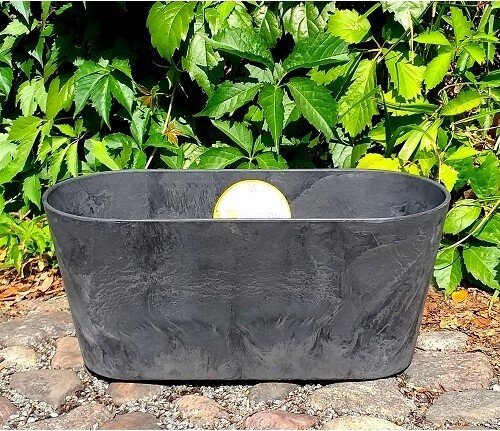 Skrzynka balkonowa Artstone Claire czarna