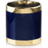 Doniczka Emerald walec granatowo-złoty