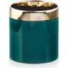 Doniczka Emerald walec zielono-złoty