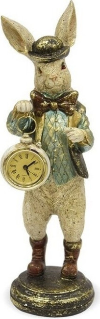 Królik z zegarem w kapelusiku