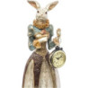 Królik z zegarem dama w sukience