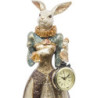 Królik z zegarem dama w sukience