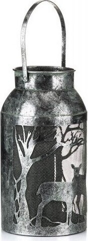 Latarnia TIMBA czarno-srebrna