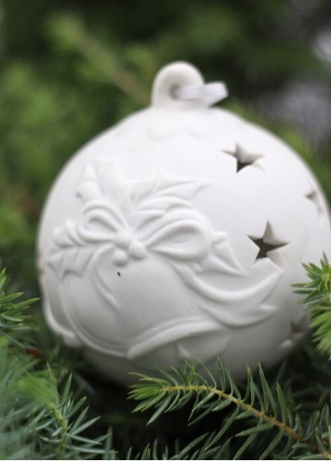 Bombka porcelanowa LED dzwonki