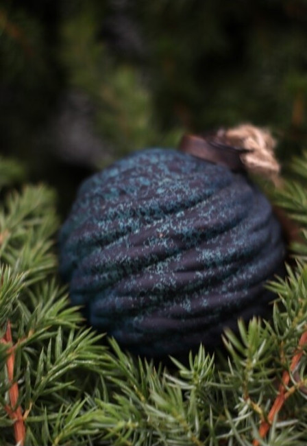 Bombka szklana Kira niebieska