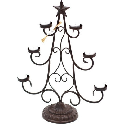 Świecznik metalowy choinka