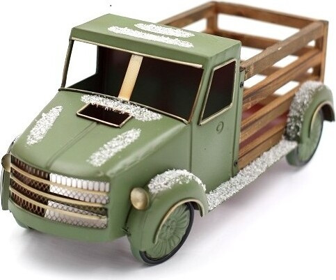 Samochód świąteczny zielony