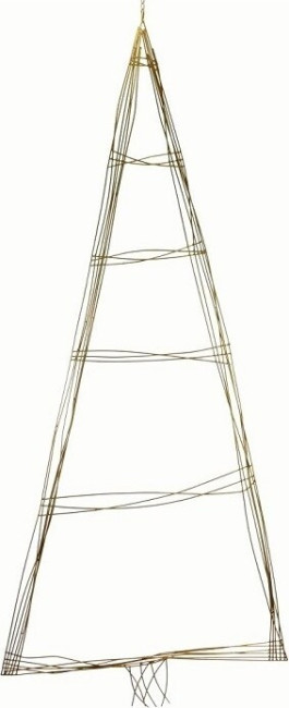 Choinka wisząca złota