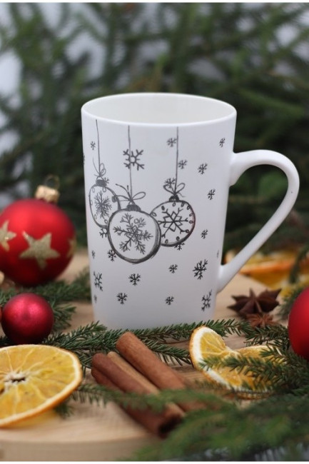 Kubek świąteczny Bombki