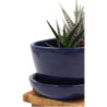 Doniczka kaktusiarka owalna granatowa