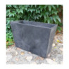 Donica ArtStone Divider Ella kwadratowa ścianka czarna