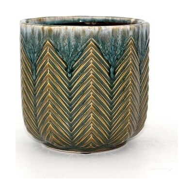 Doniczka Jodełka niebieska