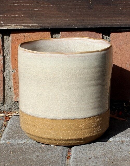 Doniczka Liv walec beż