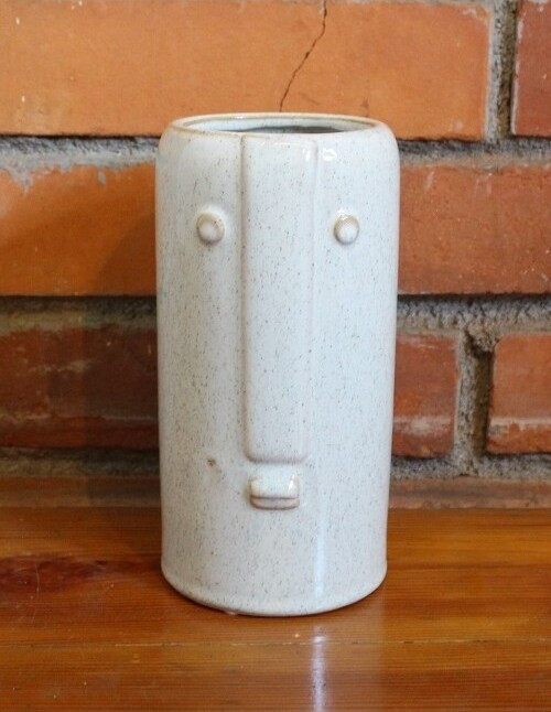 Doniczka Nella głowa biała