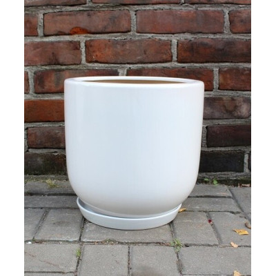 Donica Junia walcowata biała