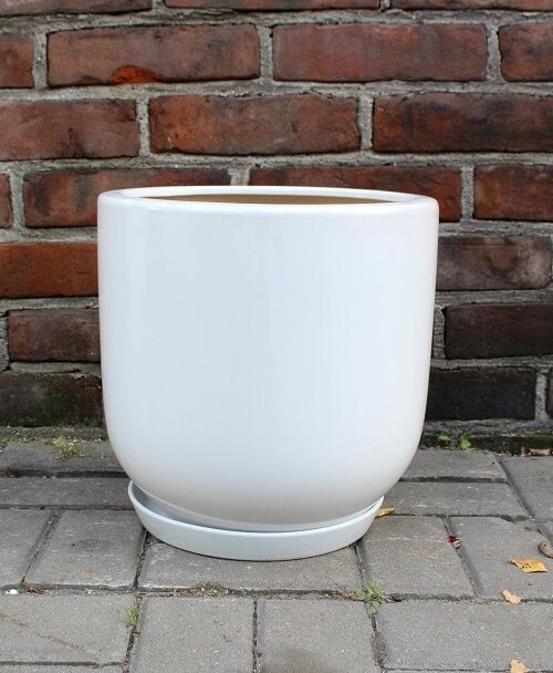 Donica Junia walcowata biała