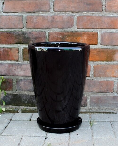 Donica Junia stożek czarna