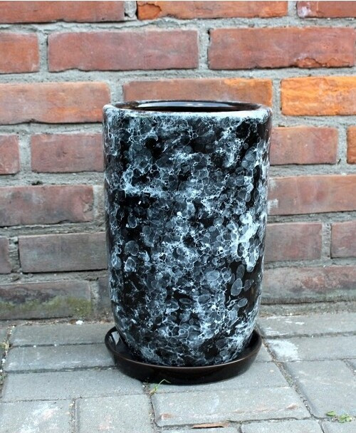 Donica Szalin prosta czarny marmur