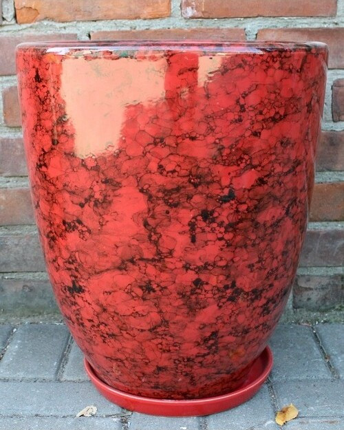 Donica Szalin wysoka czerwony marmur