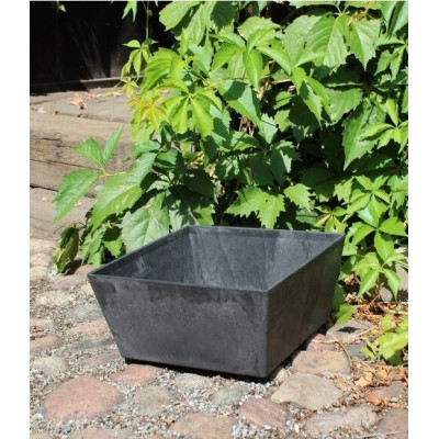 Doniczka ArtStone Ella misa niska czarna