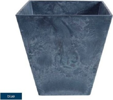 Donica kwadratowa niebieska Artstone Ella