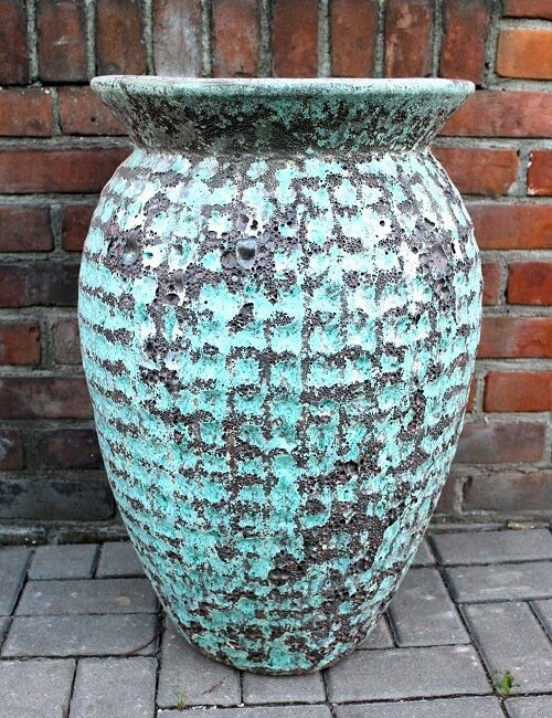 Wazon Globe vulcano niebieski