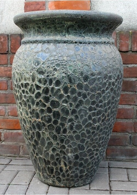 Wazon Pompei vulcano antracyt