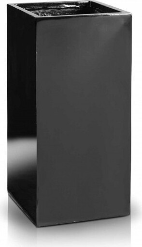 Donica z włókna szklanego czarny słupek