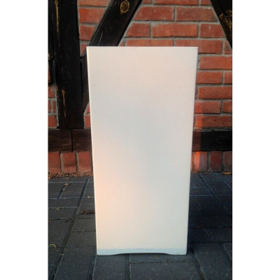 Donica z włókna szklanego biały słupek