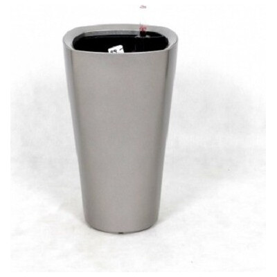 Donica wazon srebrny z systemem nawadniania