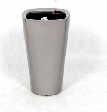 Donica wazon srebrny z systemem nawadniania