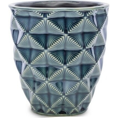 Doniczka Diament petrol storczykówka