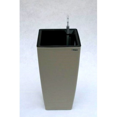 Donica z ekoskóry wazon khaki z systemem nawadniania