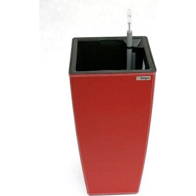 Donica z ekoskóry wazon bordowy z systemem nawadniania