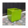 Donica kwadratowa zielona z włókna szklanego