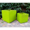 Donica kwadratowa zielona z włókna szklanego