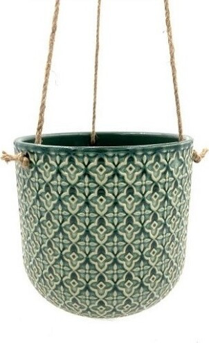 Doniczka Szarotka zielona wisząca