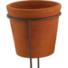 Kwietnik stojący z doniczką DUO ciemna terakota