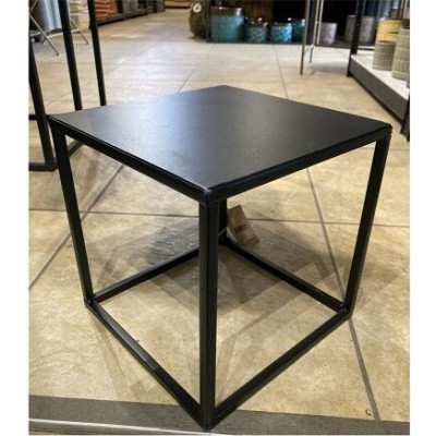 Stolik metalowy kwadrat czarny
