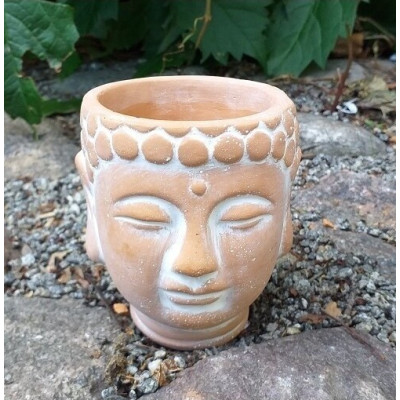 Doniczka Etno Budda terakota